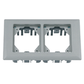 Hubbell PFBRFGY2 2 Gang Non-Metallic Carpet Flange